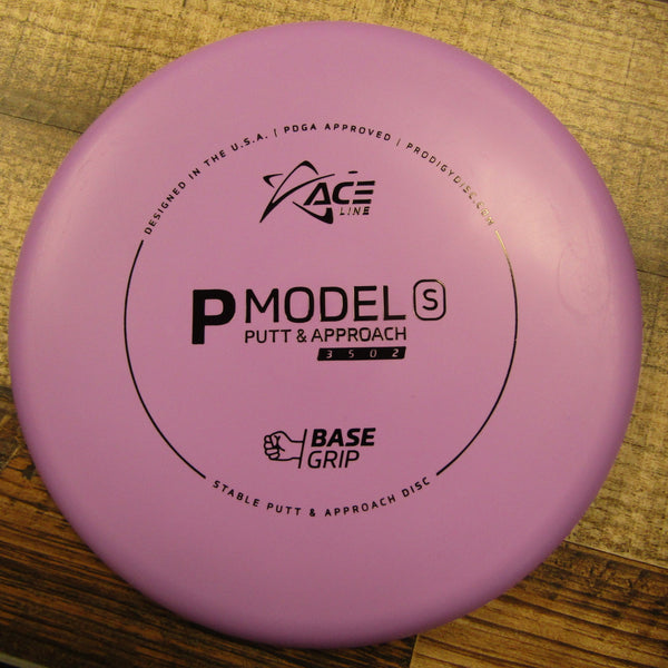 Prodigy Ace Line P Model S Putt & Approach Base Grip Cale Leiviska Back Stamp 173 Grams Purple