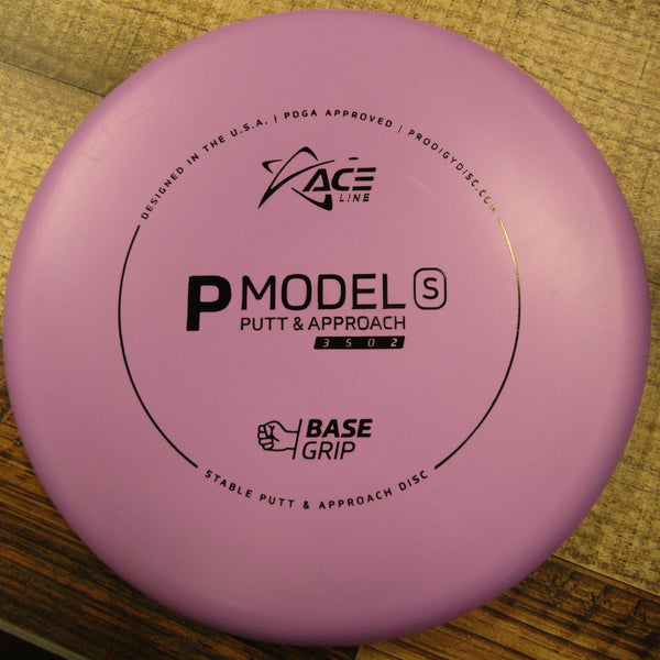 Prodigy Ace Line P Model S Putt & Approach Base Grip Cale Leiviska Back Stamp 173 Grams Purple