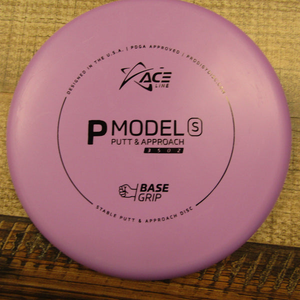 Prodigy Ace Line P Model S Putt & Approach Base Grip Cale Leiviska Back Stamp 173 Grams Purple