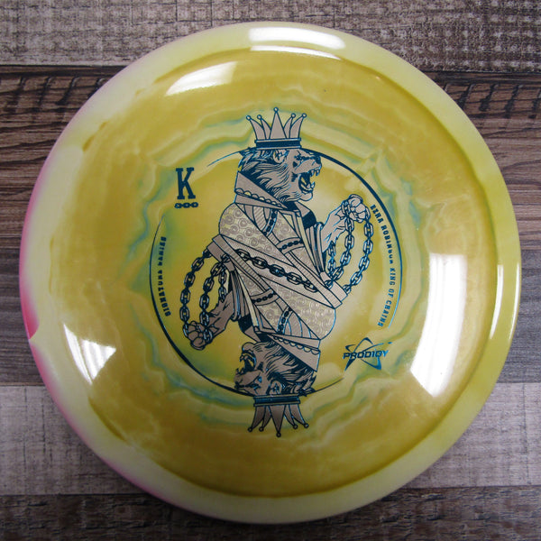 Prodigy F1 500 Signature Series Ezra Robinson King of Chains Fairway Driver Disc Golf Disc 171 Grams Yellow Pink Blue