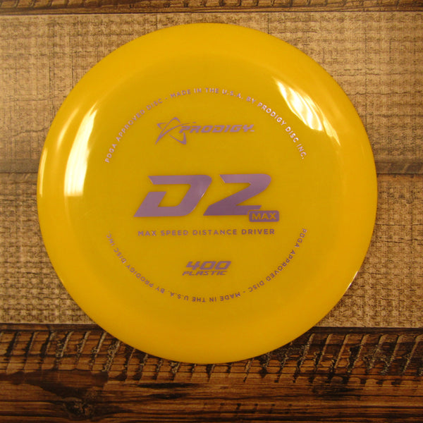 Prodigy D2 Max 400 Distance Driver Disc 173 Grams Yellow
