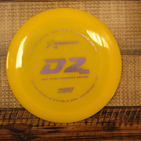 Prodigy D2 Max 400 Distance Driver Disc 173 Grams Yellow