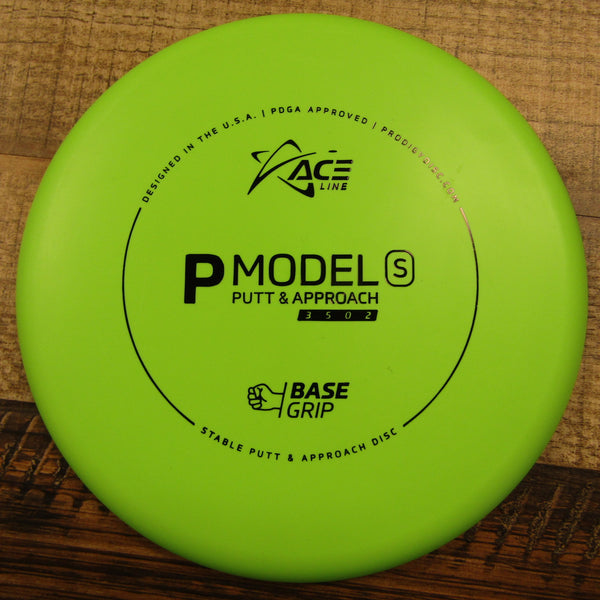 Prodigy Ace Line P Model S Putt & Approach Base Grip Cale Leiviska Back Stamp 174 Grams Green