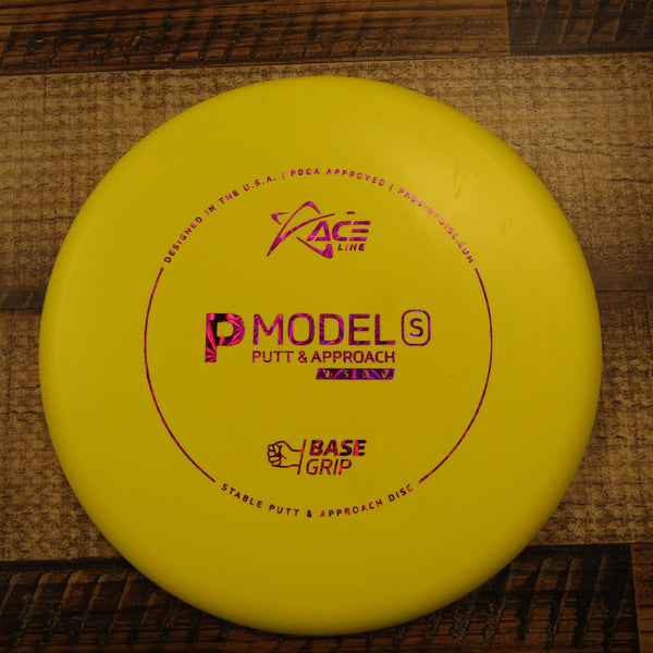 Prodigy Ace Line P Model S Putt & Approach Base Grip Cale Leiviska Back Stamp 174 Grams Yellow