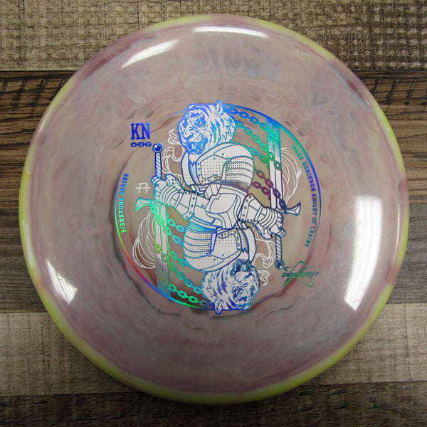 Prodigy M4 500 Signature Series Isaac Robinson Knight of Chains Midrange Disc Golf Disc 181 Grams Purple Yellow