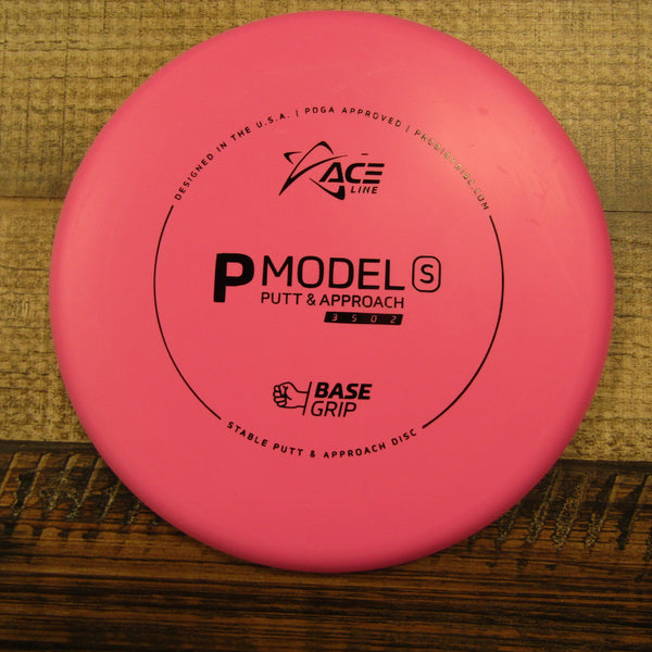 Prodigy Ace Line P Model S Putt & Approach Base Grip Cale Leiviska Back Stamp 174 Grams Pink