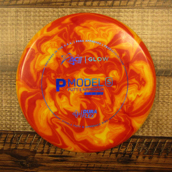 Benjamin Tucker Custom Dye Prodigy P Model S Duraflex Glow Disc Golf Disc 174 Grams Red Yellow Orange