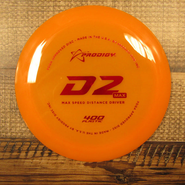 Prodigy D2 Max 400 Distance Driver Disc 174 Grams Orange