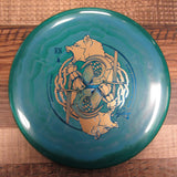 Prodigy PX3 500 Signature Series Elijah Bickel Knight of Trees Putter Disc Golf Disc 170 Grams Green Blue