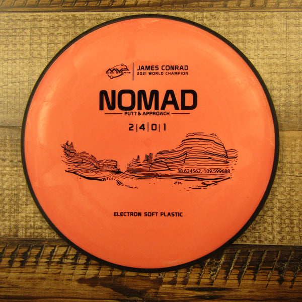 MVP Nomad Electron Soft James Conrad 2021 Putt & Approach Disc Golf Disc 165 Grams Orange