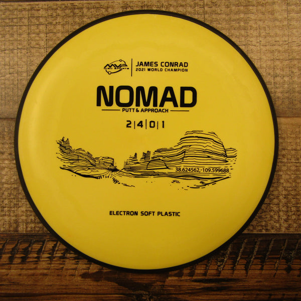MVP Nomad Electron Soft James Conrad 2021 Putt & Approach Disc Golf Disc 166 Grams Yellow
