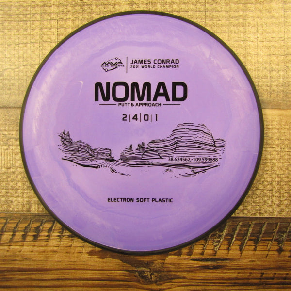MVP Nomad Electron Soft James Conrad 2021 Putt & Approach Disc Golf Disc 167 Grams Purple