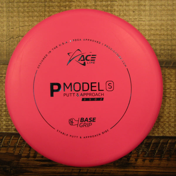 Prodigy Ace Line P Model S Putt & Approach Base Grip Cale Leiviska Back Stamp 174 Grams Pink