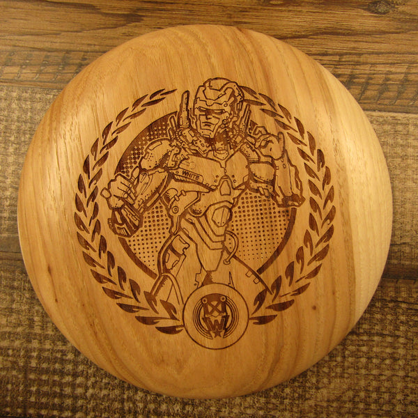 Limited Hickory Wood Art Disc Les White 229 Mid Range Full Size 180 Grams