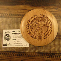 Limited Hickory Wood Art Disc Les White 229 Mid Range Full Size 180 Grams