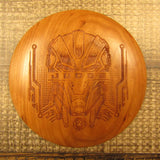 Cherry Wood Art Disc Les White Judge Junior Mini 39 Grams