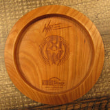 Cherry Wood Art Disc Les White Judge Junior Mini 39 Grams