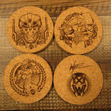 Coaster Set Art Les White - Judge - 229 - Thor - Logo