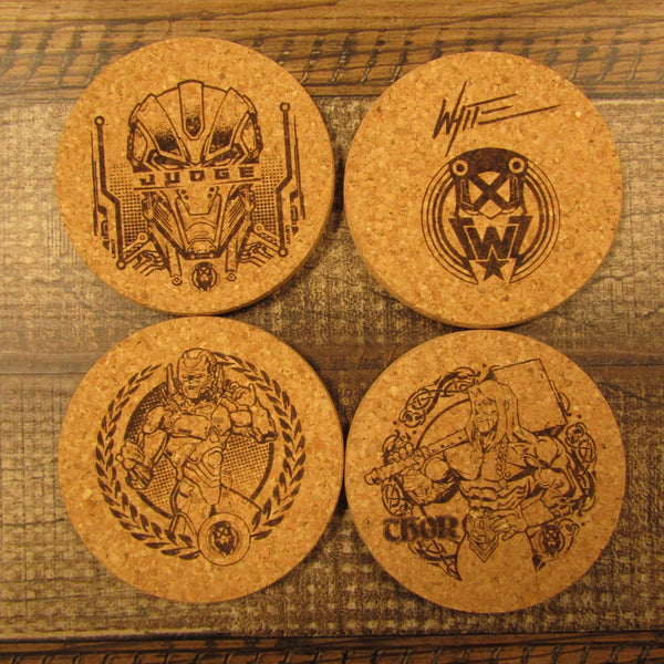 Coaster Set Art Les White - Judge - 229 - Thor - Logo