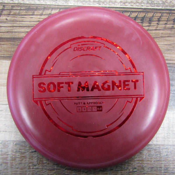 Discraft Soft Magnet Putter Line Putt & Approach Disc Golf Disc 173-174 Grams Red Brown