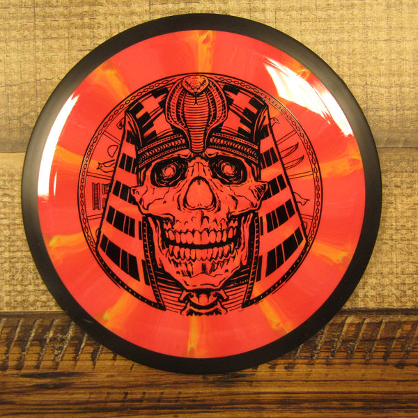 MVP Photon Cosmic Neutron Distance Driver Egyptian Head Disc Golf Disc 173 Grams Red Orange