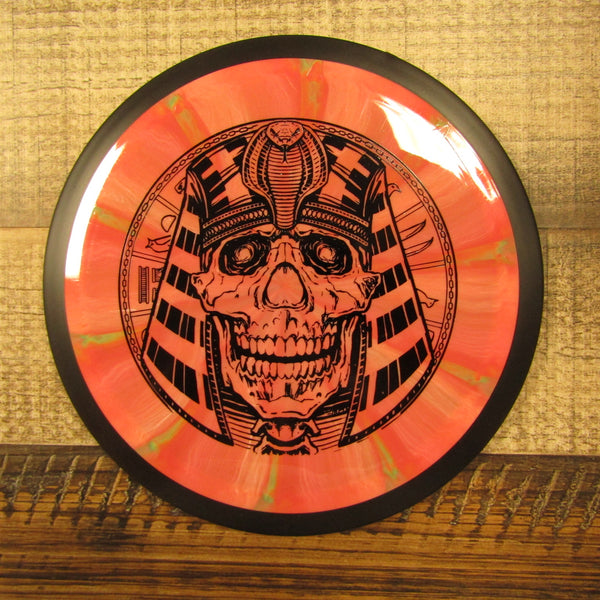 MVP Photon Cosmic Neutron Distance Driver Egyptian Head Disc Golf Disc 172 Grams Red Orange Green