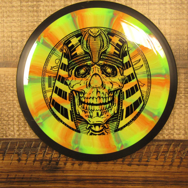 MVP Photon Cosmic Neutron Distance Driver Egyptian Head Disc Golf Disc 171 Grams Orange Green