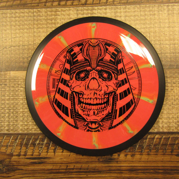 MVP Photon Cosmic Neutron Distance Driver Egyptian Head Disc Golf Disc 172 Grams Red Orange Green