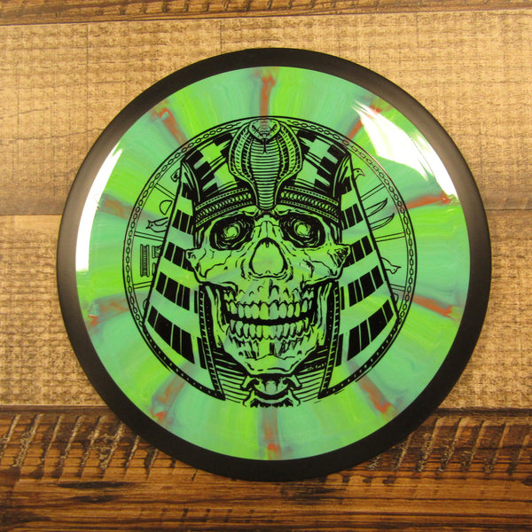 MVP Photon Cosmic Neutron Distance Driver Egyptian Head Disc Golf Disc 171 Grams Blue Green Red