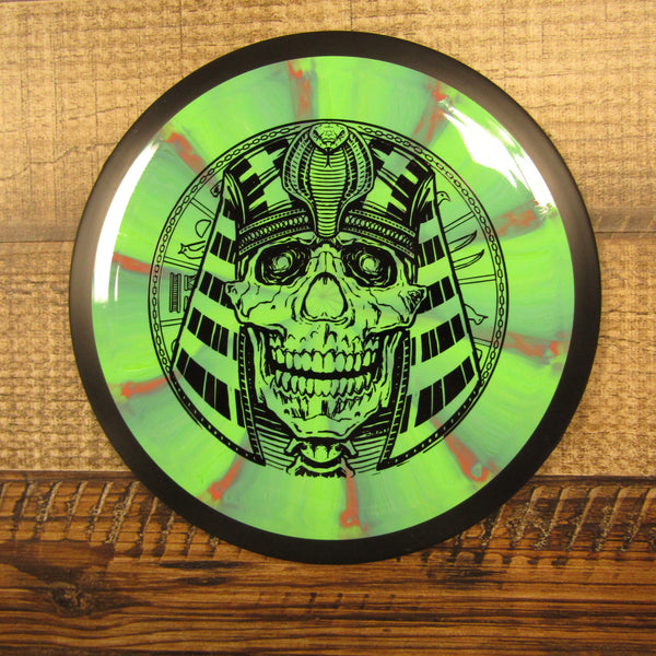 MVP Photon Cosmic Neutron Distance Driver Egyptian Head Disc Golf Disc 174 Grams Green Blue Red