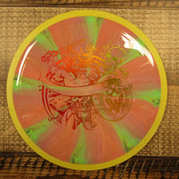 Axiom Insanity Cosmic Neutron Les White Warrior Distance Driver Disc Golf Disc 172 Grams Pink Green Yellow