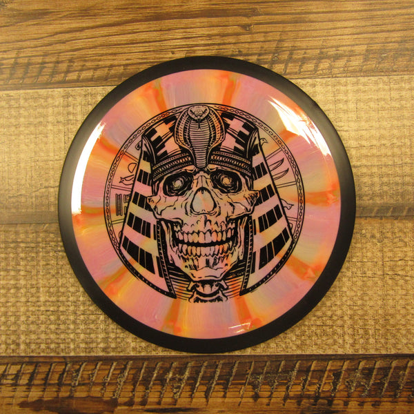 MVP Photon Cosmic Neutron Distance Driver Egyptian Head Disc Golf Disc 174 Grams Pink Purple Orange