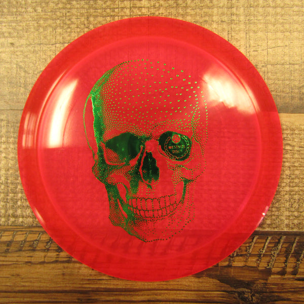 Westside Stag VIP-X Skull Fairway Driver Disc Golf Disc 176 Grams Red Orange