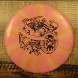 Streamline Pilot Cosmic Electron Medium Les White Warrior Putt & Approach Disc Golf Disc 168 Grams Pink Orange