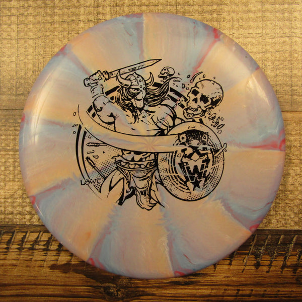 Streamline Pilot Cosmic Electron Medium Les White Warrior Putt & Approach Disc Golf Disc 168 Grams Tan Blue Red