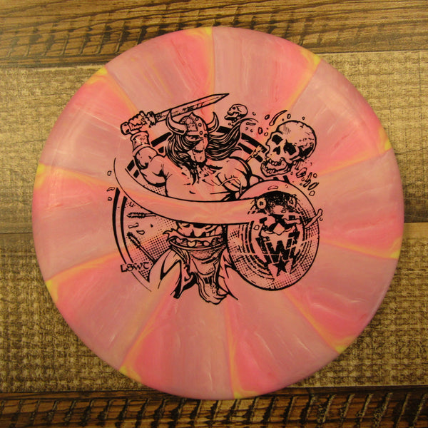 Streamline Pilot Cosmic Electron Medium Les White Warrior Putt & Approach Disc Golf Disc 175 Grams Purple Pink