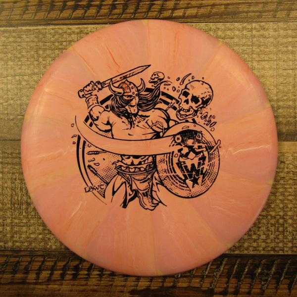 Streamline Pilot Cosmic Electron Medium Les White Warrior Putt & Approach Disc Golf Disc 175 Grams Pink Peach Purple