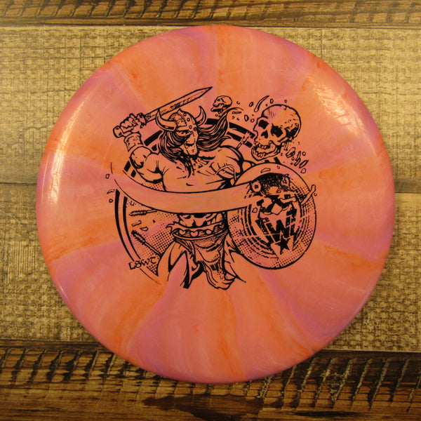 Streamline Pilot Cosmic Electron Medium Les White Warrior Putt & Approach Disc Golf Disc 166 Grams Pink Orange Purple