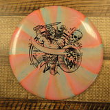 Streamline Pilot Cosmic Electron Medium Les White Warrior Putt & Approach Disc Golf Disc 166 Grams Pink Blue