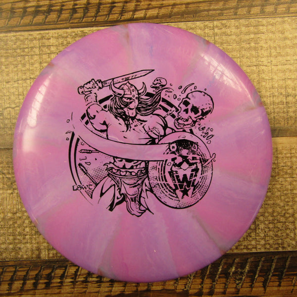 Streamline Pilot Cosmic Electron Hard Les White Warrior Putt & Approach Disc Golf Disc 168 Grams Purple