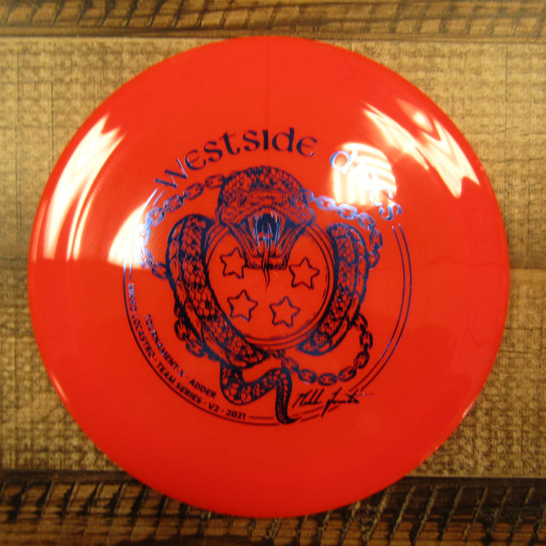 Westside Adder Tournament X Nikko Locastro Driver Disc Golf Disc 175 Grams Orange