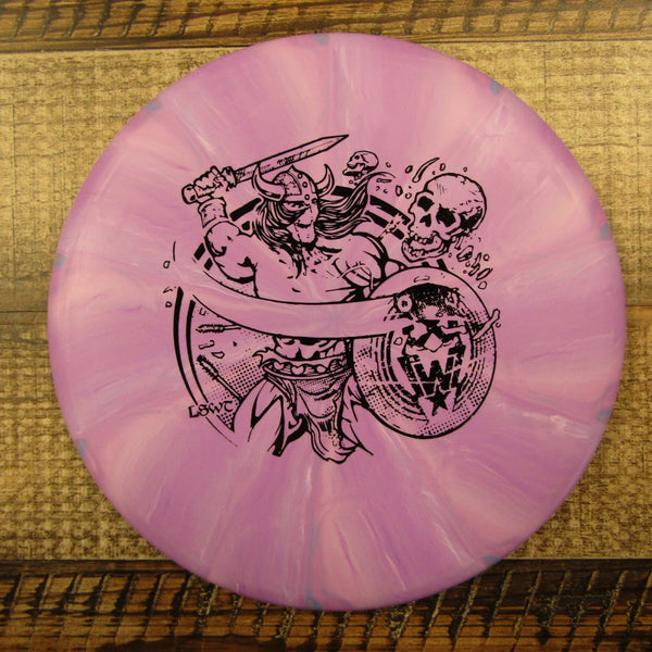 Streamline Pilot Cosmic Electron Hard Les White Warrior Putt & Approach Disc Golf Disc 175 Grams Purple