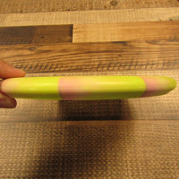 Streamline Pilot Cosmic Electron Hard Les White Warrior Putt & Approach Disc Golf Disc 174 Grams Yellow Pink Green