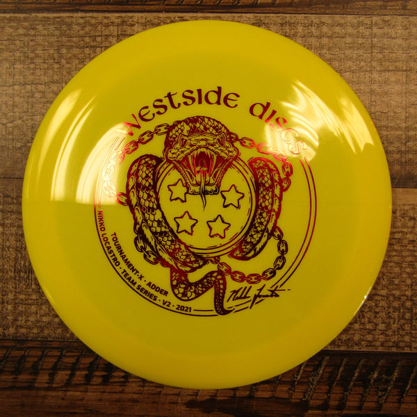 Westside Adder Tournament X Nikko Locastro Driver Disc Golf Disc 173 Grams Yellow