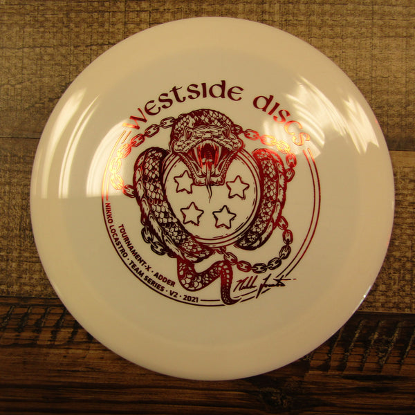 Westside Adder Tournament X Nikko Locastro Driver Disc Golf Disc 175 Grams White