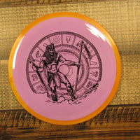 Axiom Fireball Neutron Distance Driver Egyptian Standing in Clouds Disc Golf Disc 168 Grams Purple Orange