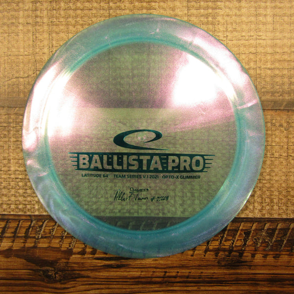Latitude 64 Ballista Pro Opto-X Glimmer Albert Tamm 2021 Distance Driver Disc Golf Disc 174 Grams Blue