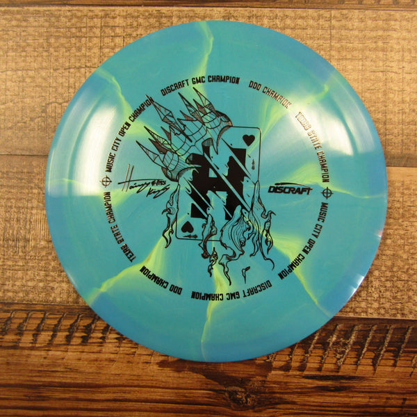 Discraft Vulture ESP Hailey King 2021 Champion Distance Driver Disc Golf Disc 173-174 Grams Blue Green