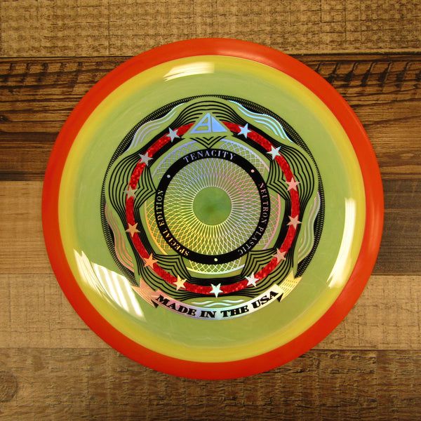 Axiom Tenacity Neutron Special Edition Distance Driver Disc Golf Disc 171 Grams Yellow Green Orange