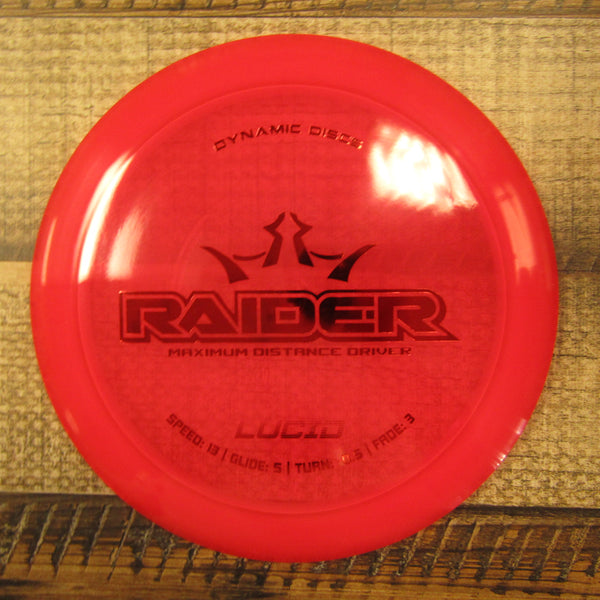 Dynamic Discs Raider Lucid Distance Driver Disc Golf Disc 176 Grams Red